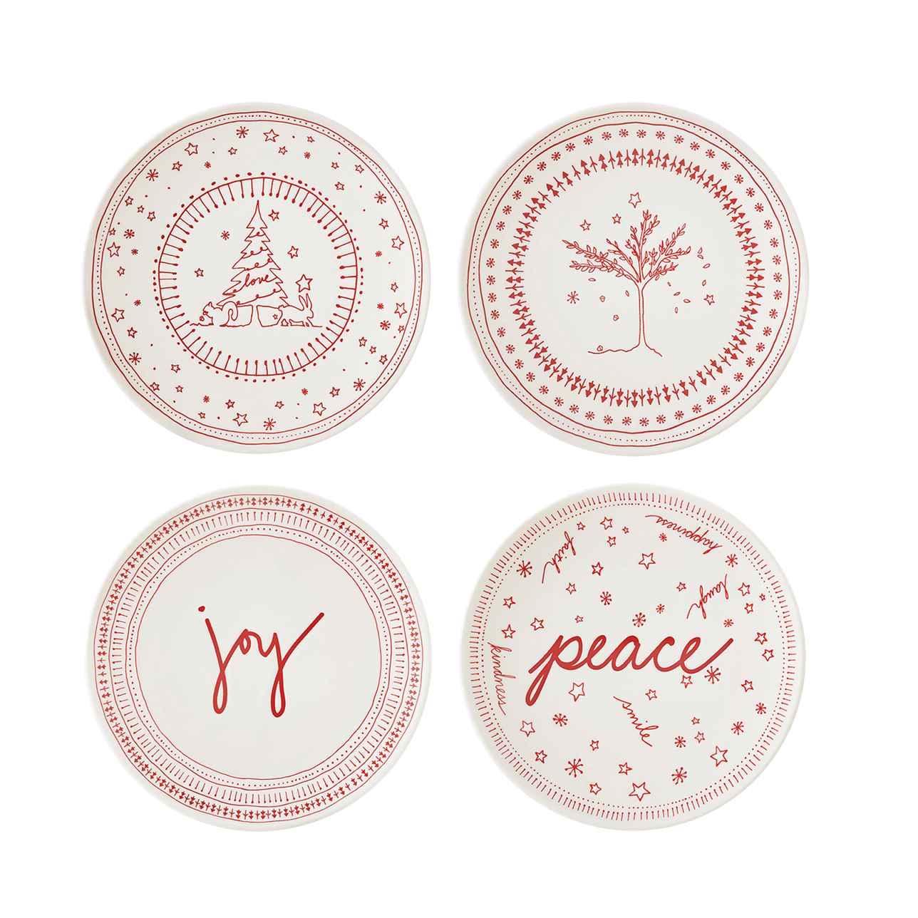 ED Holiday Accent Plate (Set of 4)