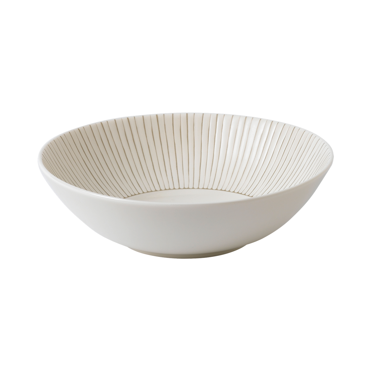 ED Taupe Stripe Cereal Bowl