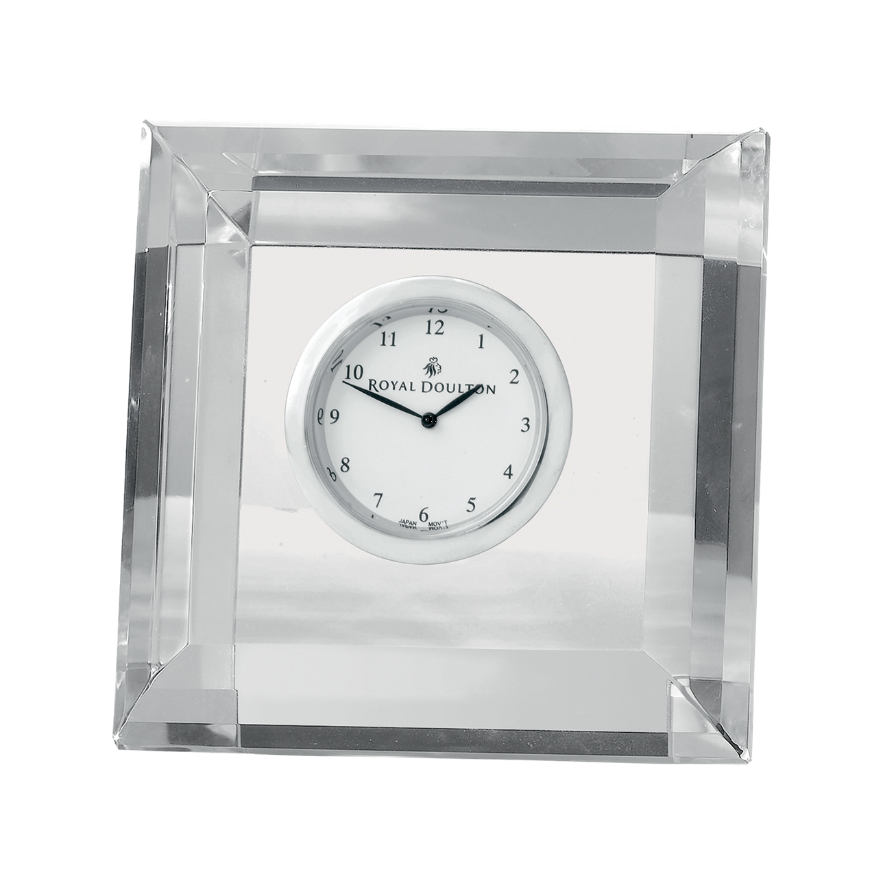 Radiance Clock Square Faceted