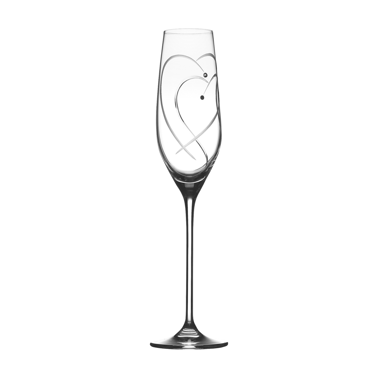 Promises Two Hearts Entwined Champagne Flutes (Set of 2)
