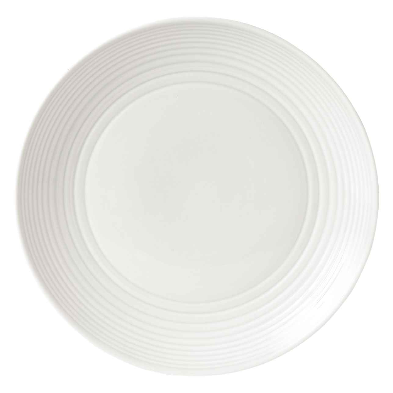 Maze White Dinner Plate