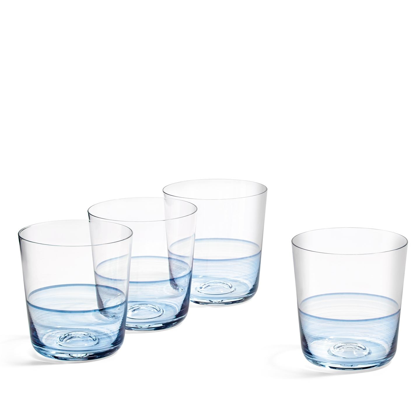 Blue and White Castle Scene Tumblers, Set of 6, 16 Oz. Water Glasses, Iced  Tea Glasses, Blue Castle 