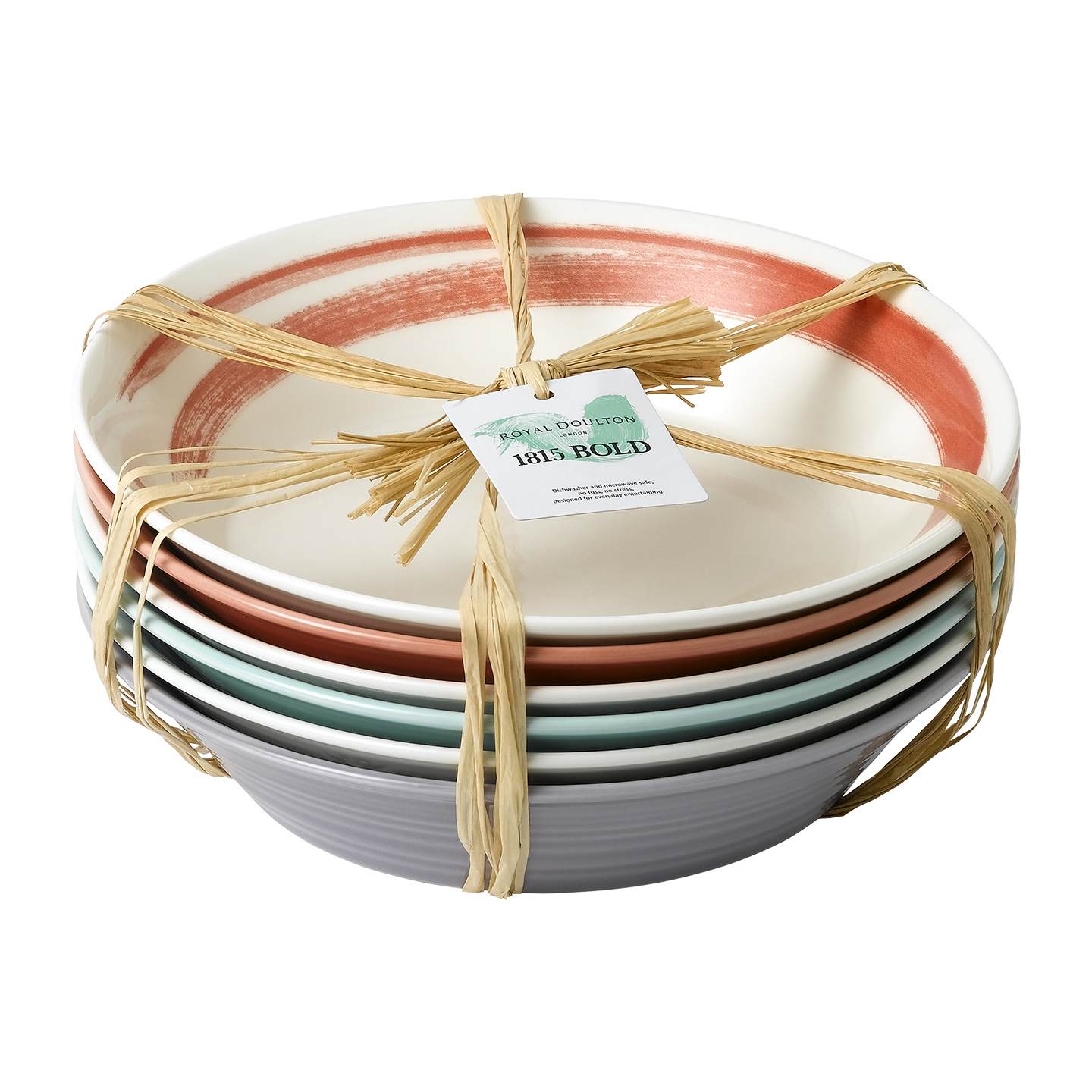 1815 Bold Pasta Bowls, Set of 6