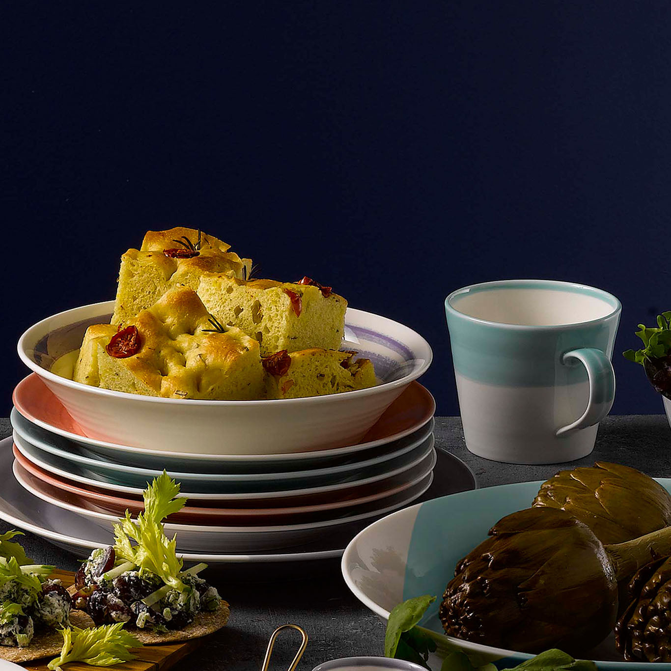 1815 Bold Pasta Bowls, Set of 6