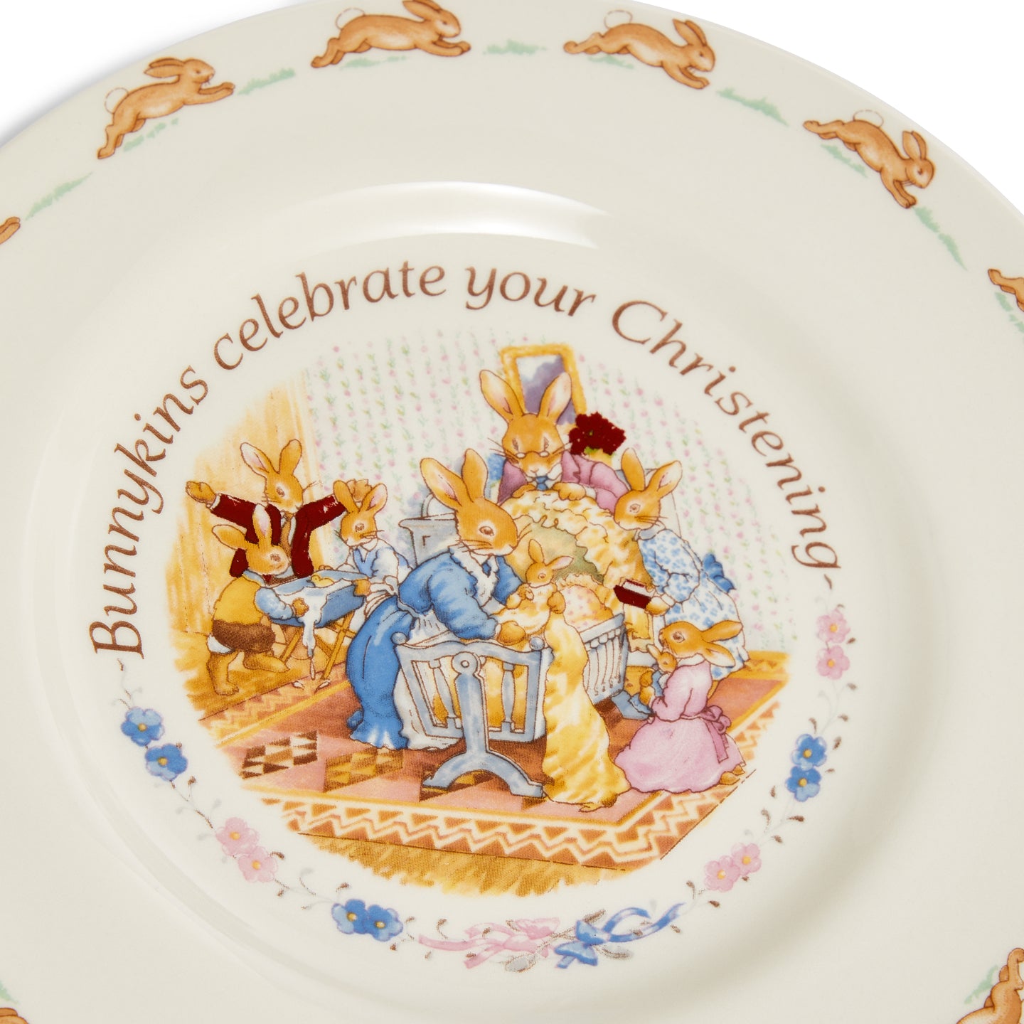 Bunnykins Christening Set: Christening Plate and 1 Handled Hug-a-Mug