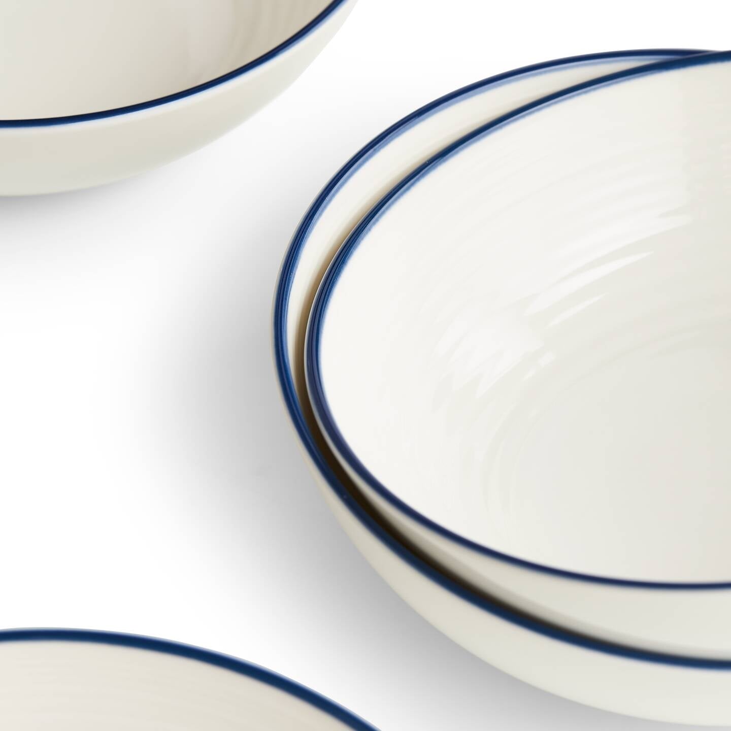 Gordon Ramsay Maze Denim Line Cereal Bowl, Set of 4