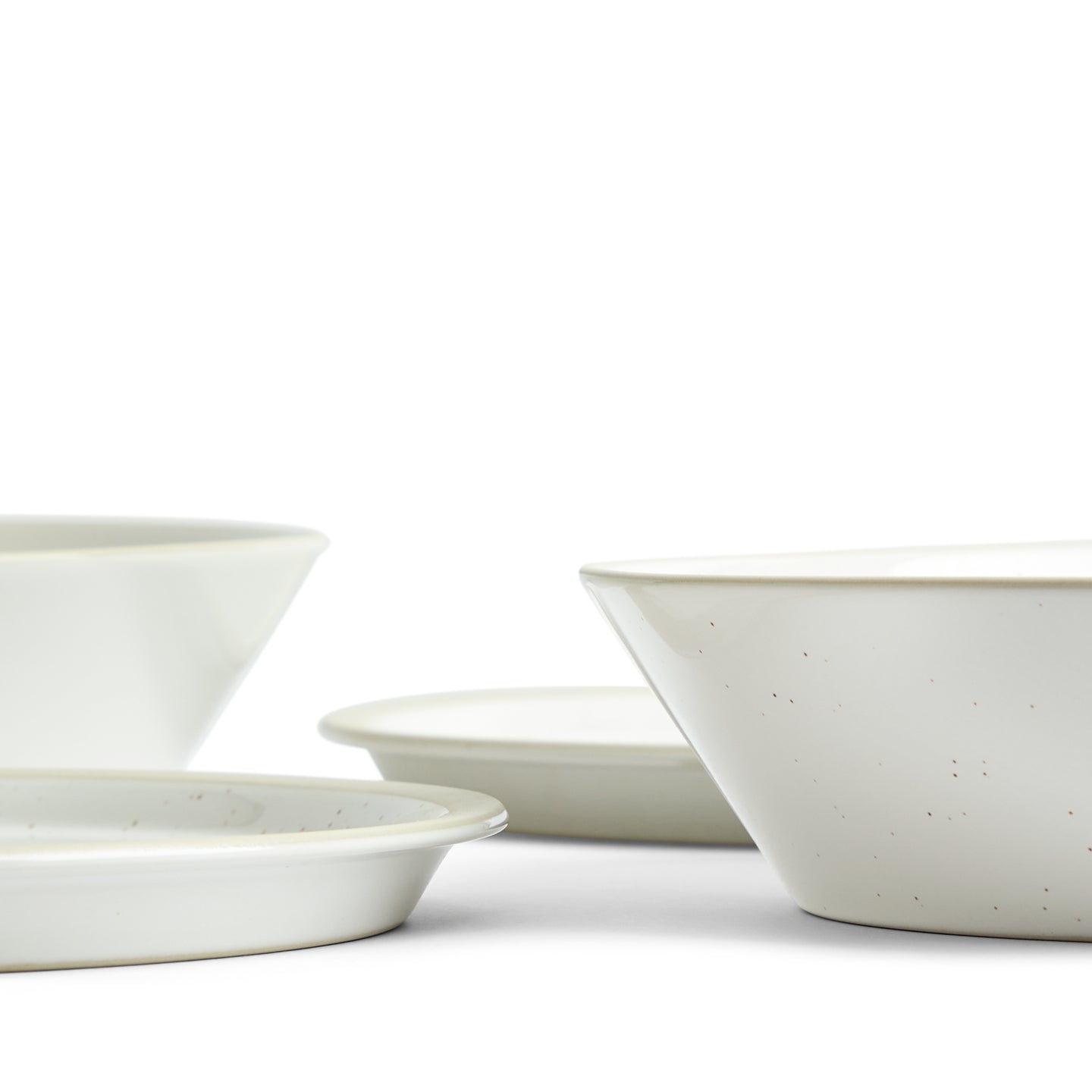 Urban Dining Bowl & Plate, Lid White, 4-piece Set
