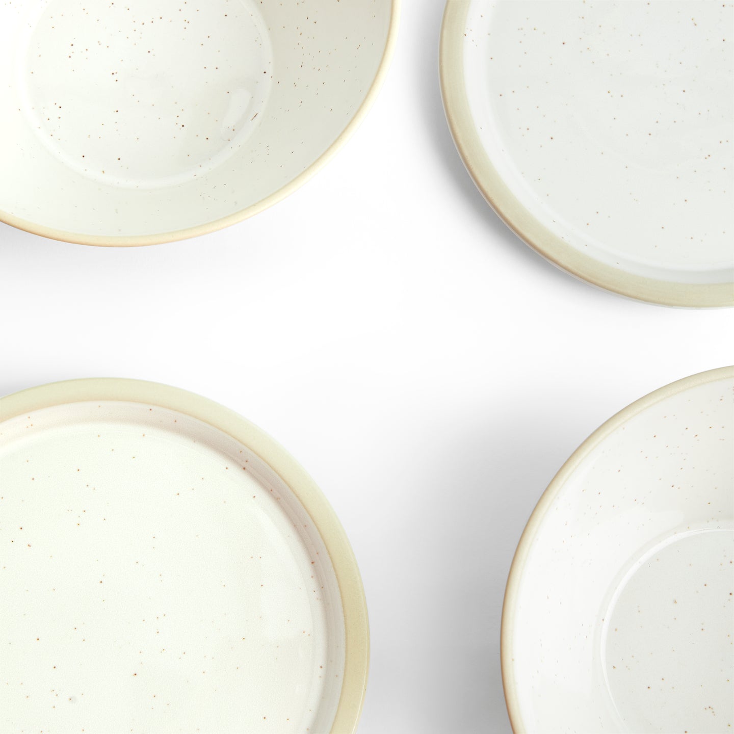 Urban Dining Bowl & Plate, Lid White, 4-piece Set