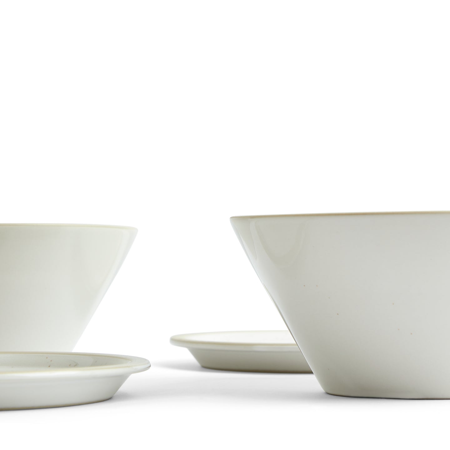 Urban Dining Bowl & Plate, Lid White, 4-piece Set