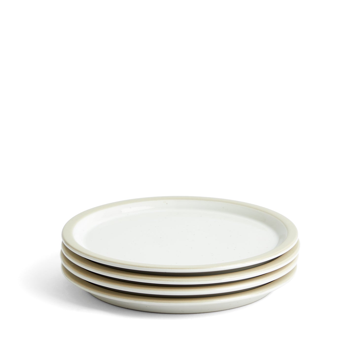 Urban Dining Plate, Lid White, Set of 4