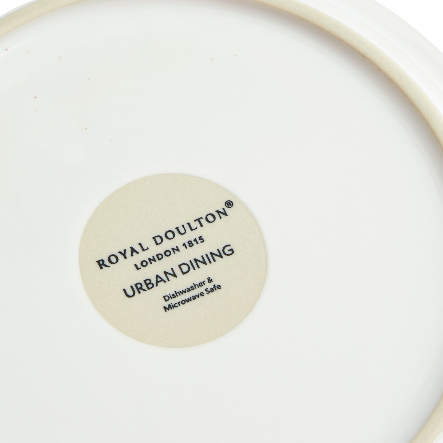 Urban Dining Plate, Lid White, Set of 4