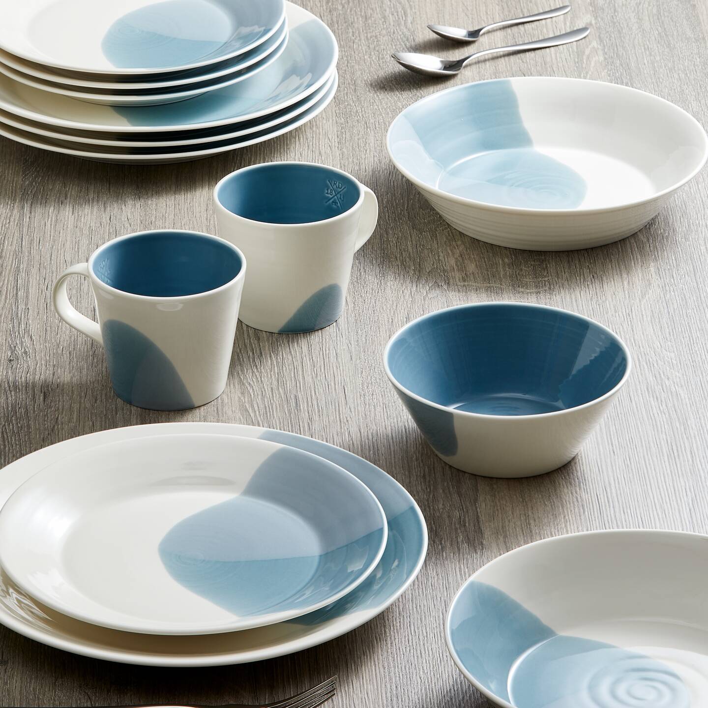 1815 Signature Blue Dinner Plates, Set of 4