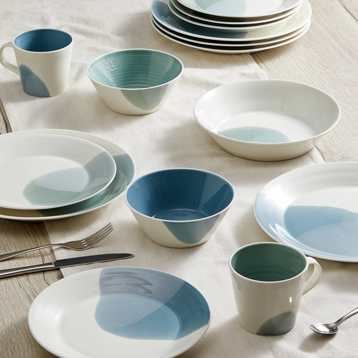 1815 Signature Blue Dinner Plates, Set of 4