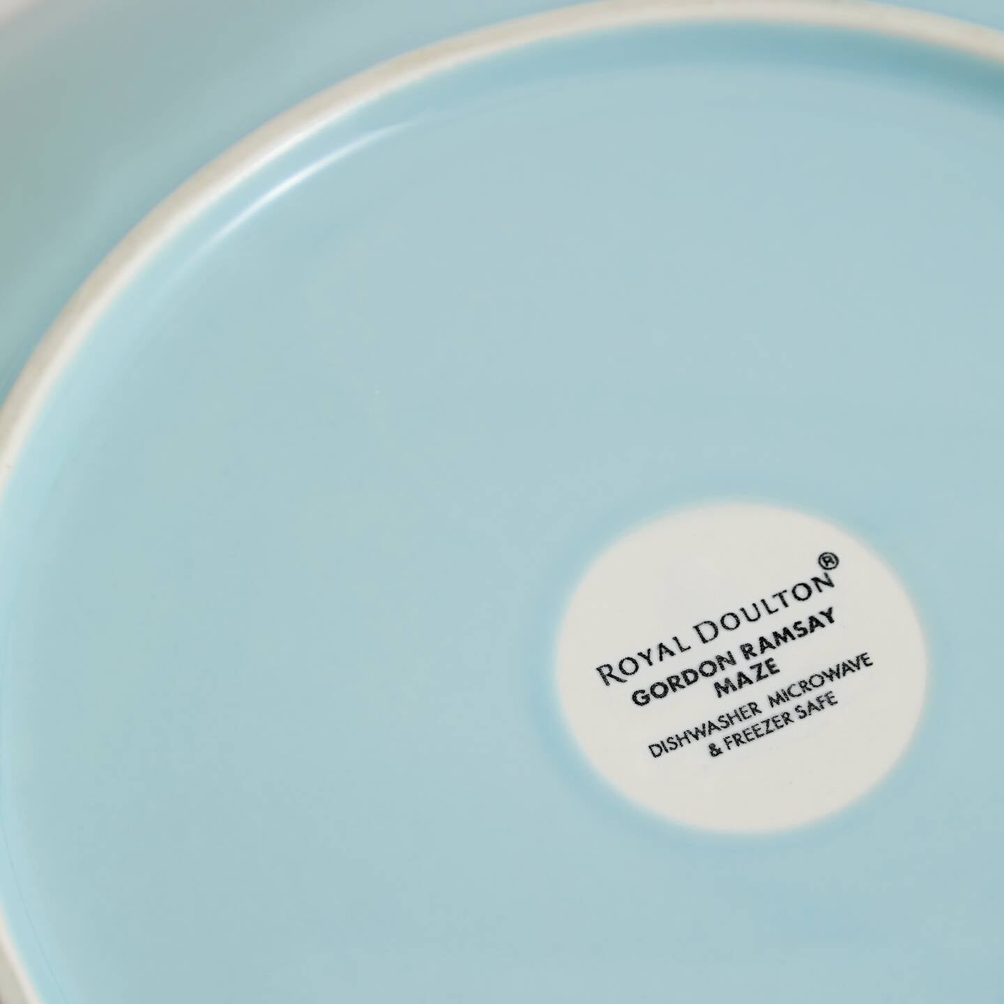 Gordon Ramsay Maze Blue Dinner Plates, Set of 4