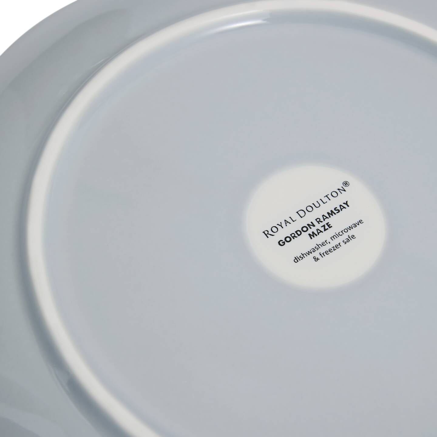 Gordon Ramsay Maze Light Grey Dinner Plates, Set of 4
