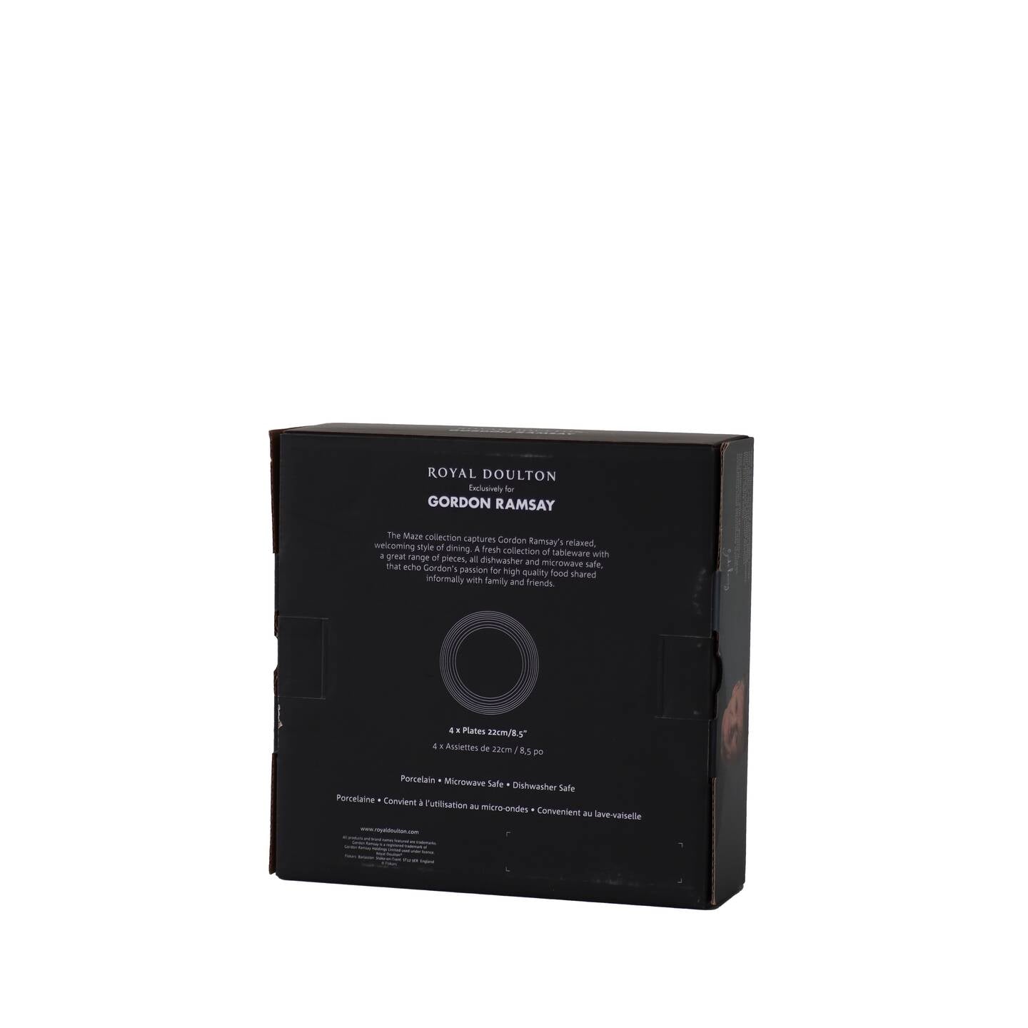 Gordon Ramsay Maze Light Grey Side Plates, Set of 4