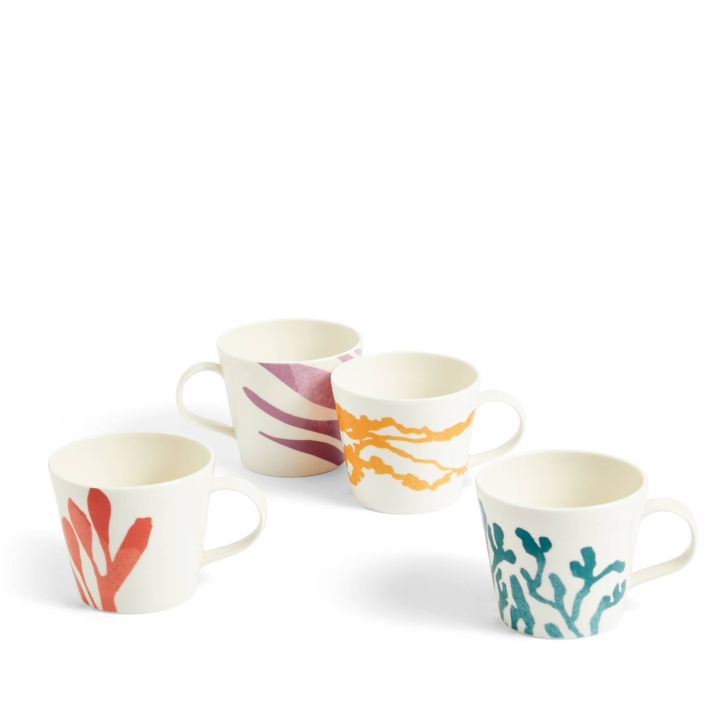 1815 Coral Mug Mixed Pattern, Set of 4