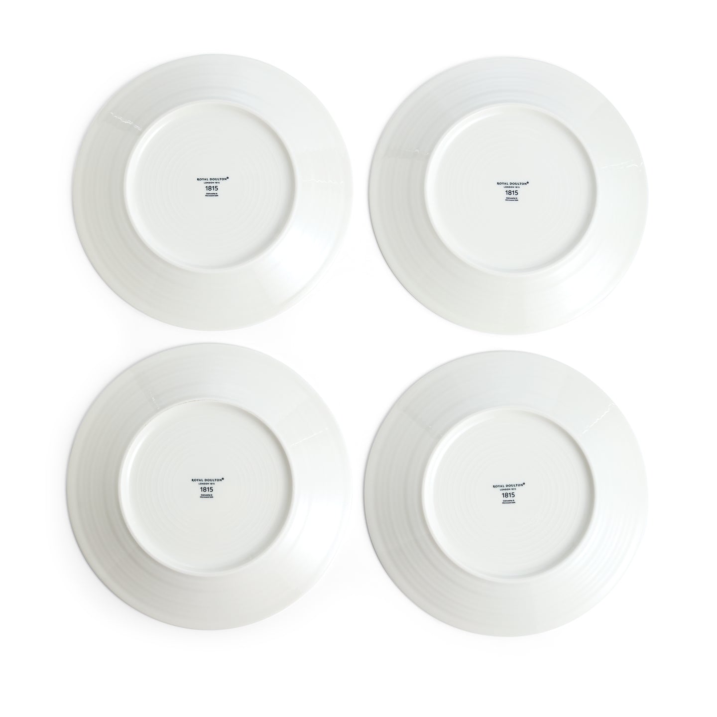 Pacific Coral Dinner Plates Mixed Patterns Blue, Set of 4