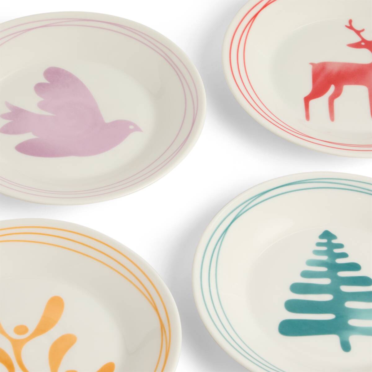 1815 Christmas Plate, Set of 4