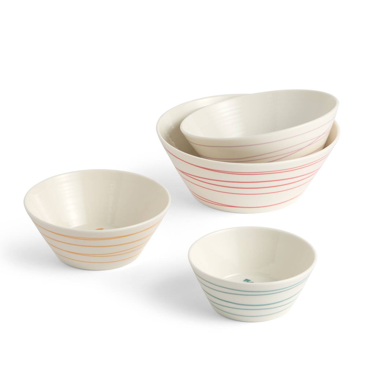 1815 Christmas Stacking Bowl Mixed Pattern, Set of 4