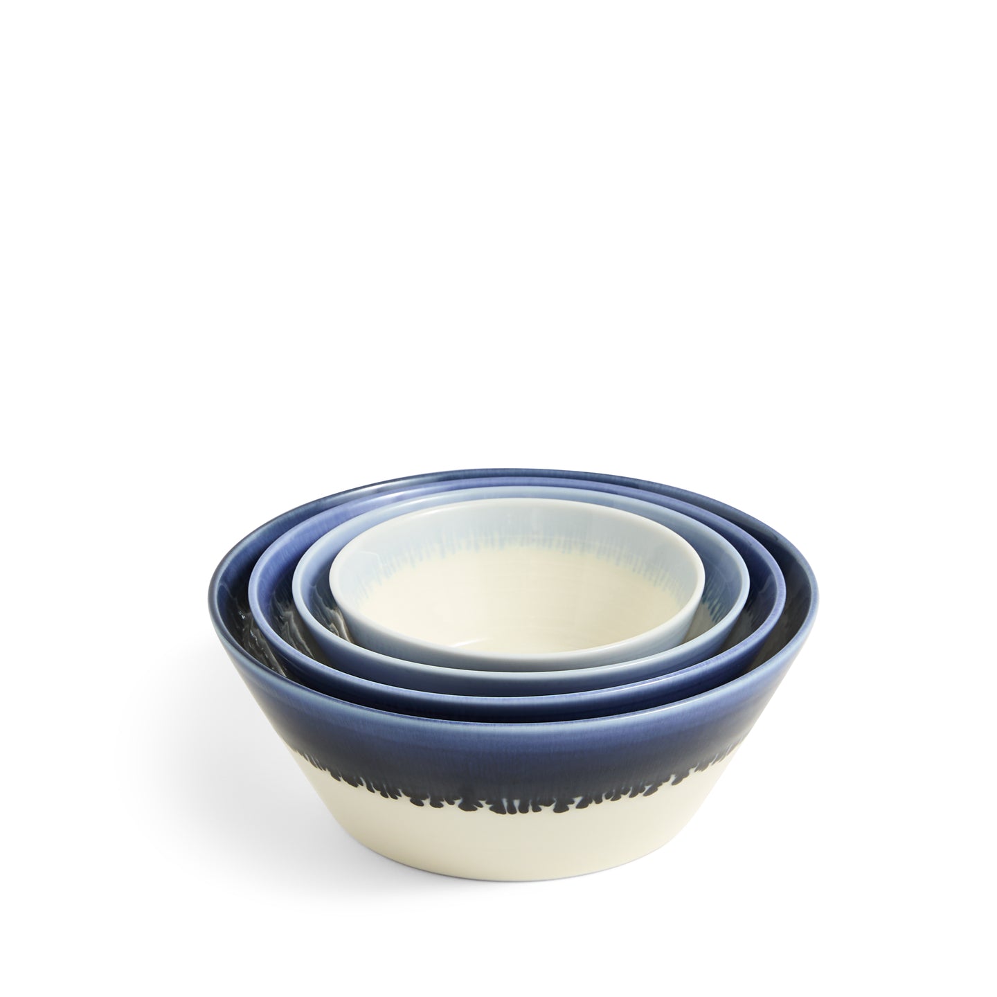 Pacific Glaze Stacking Bowl Blue, Set of 4