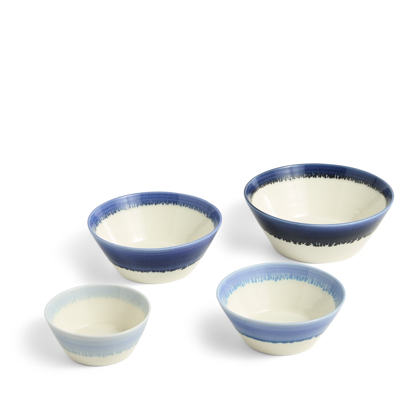 Pacific Glaze Stacking Bowl Blue, Set of 4