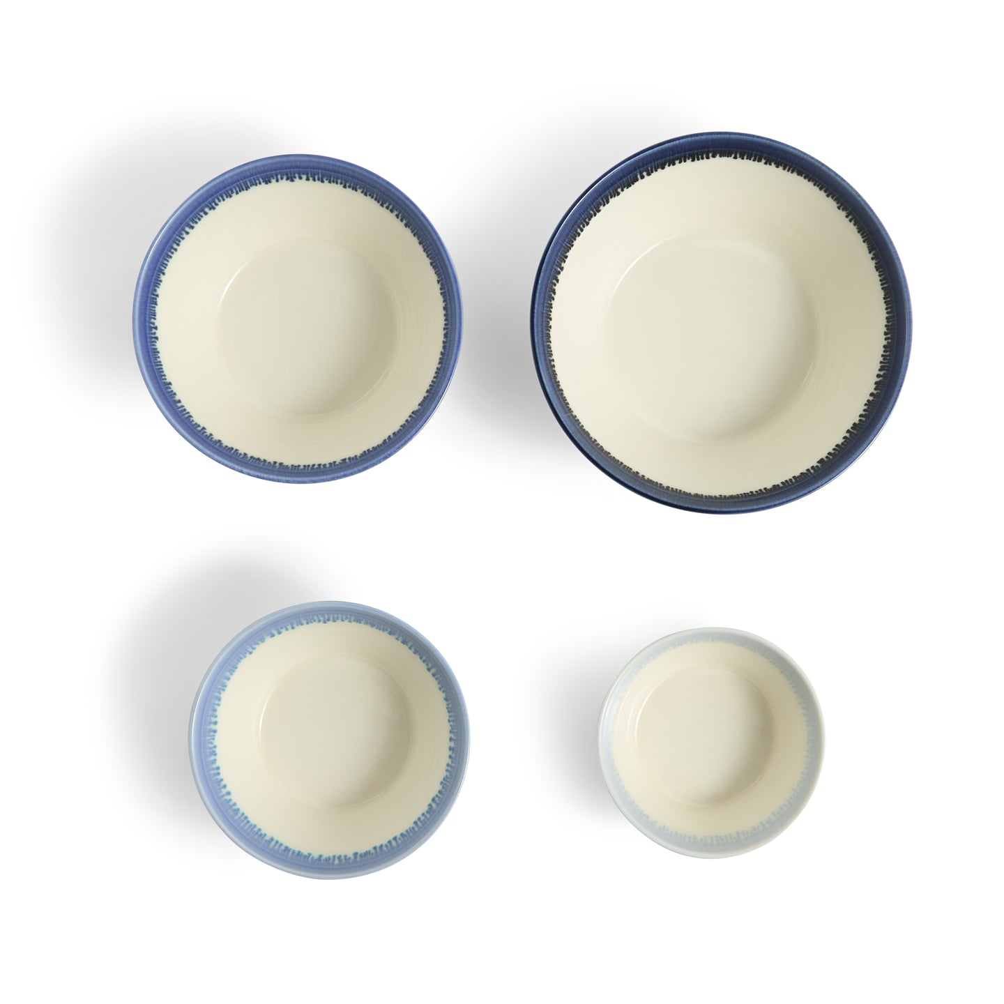 Pacific Glaze Stacking Bowl Blue, Set of 4