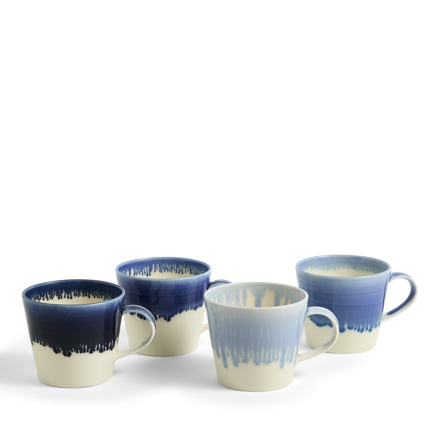 Pacific Glaze Mug Blue, Set of 4