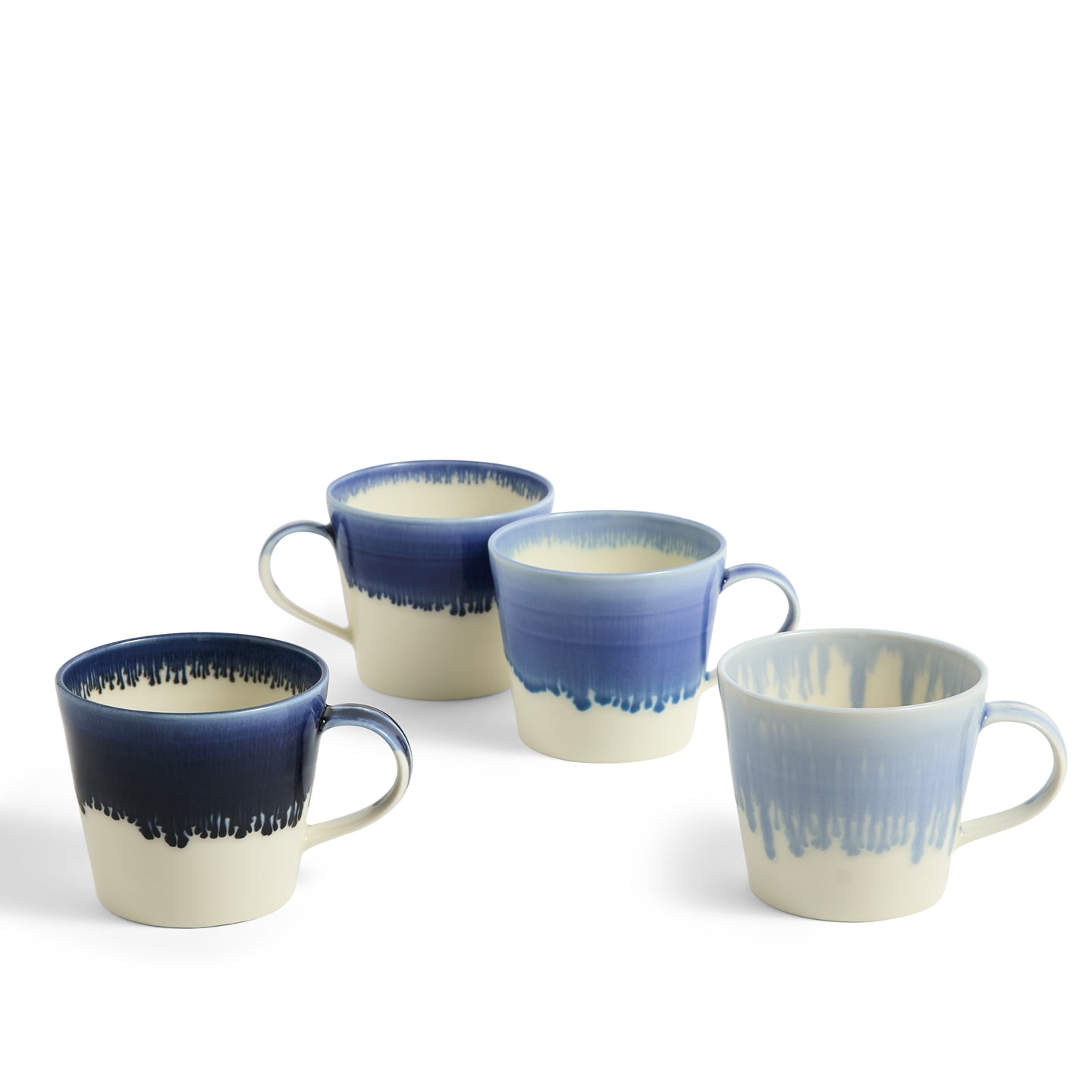 Pacific Glaze Mug Blue, Set of 4