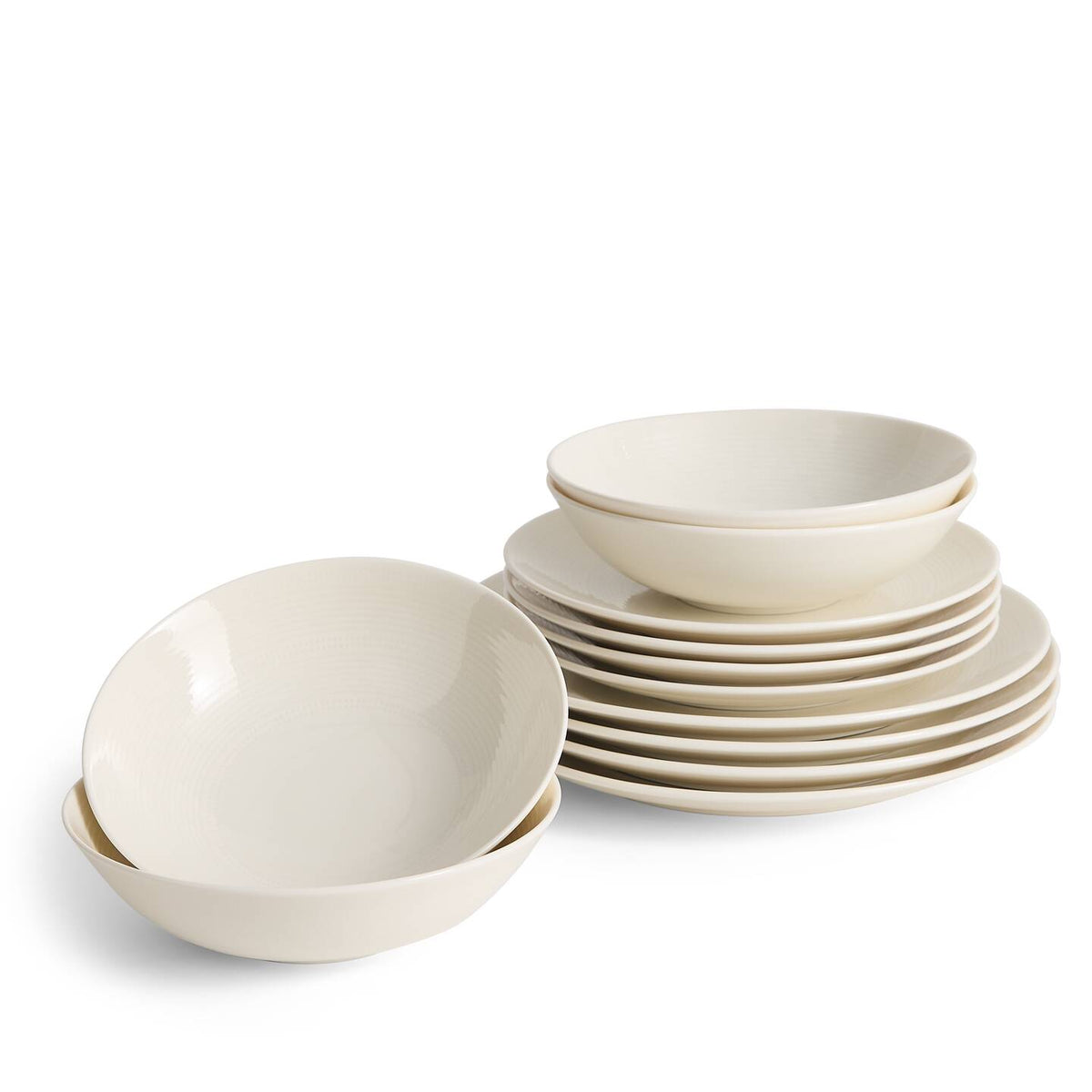 Lambeth Dinnerware Set White 12 Pieces