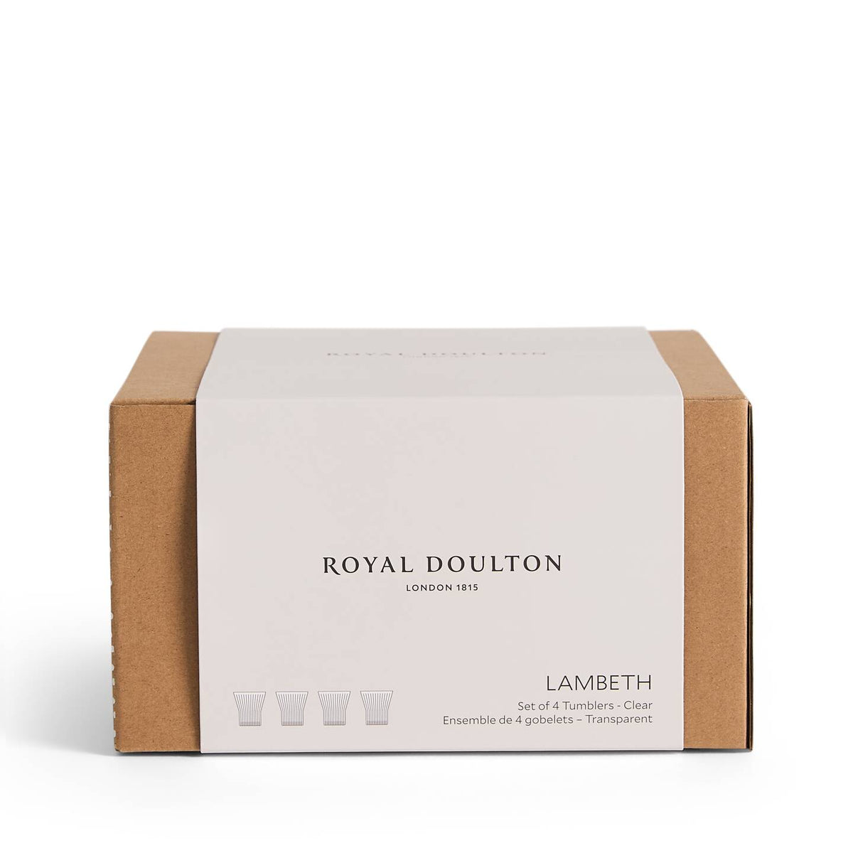 Lambeth Tumbler Clear, Set of 4