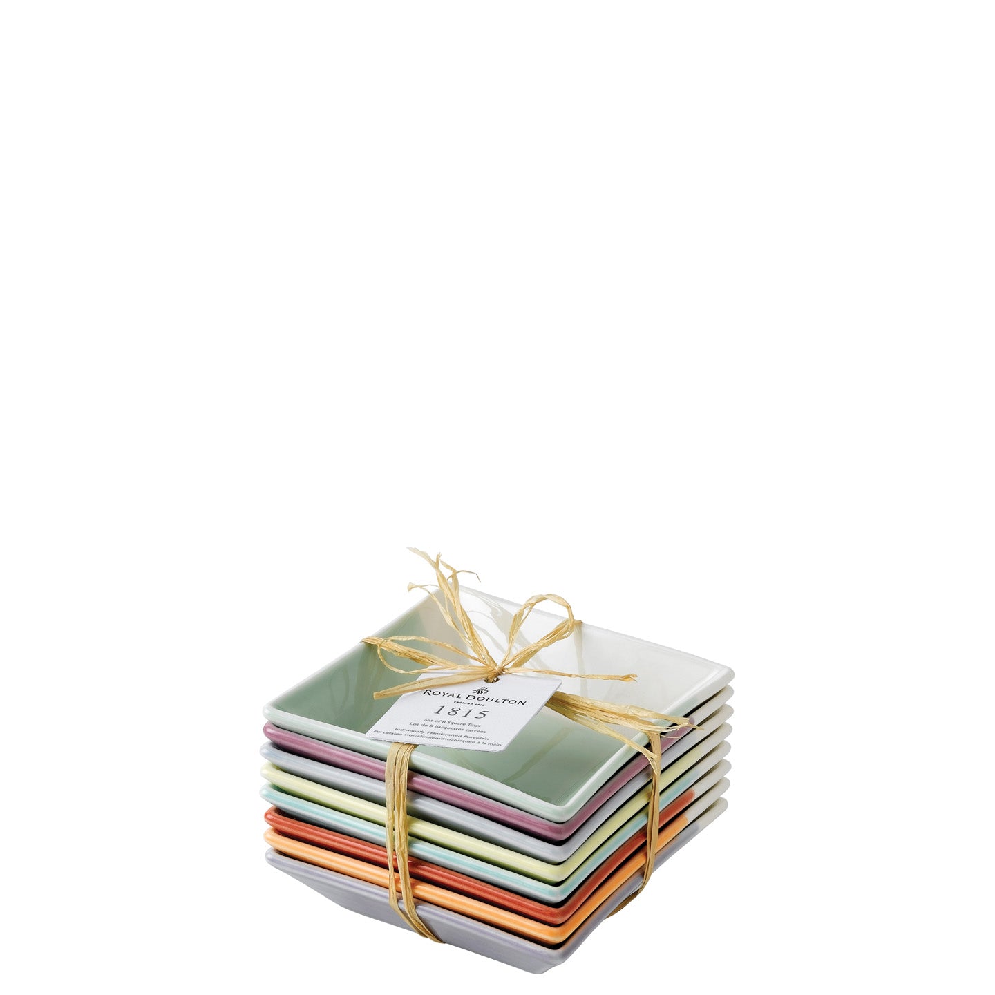 1815 Bright Square Trays , Set of 8 | Royal Doulton Webstore