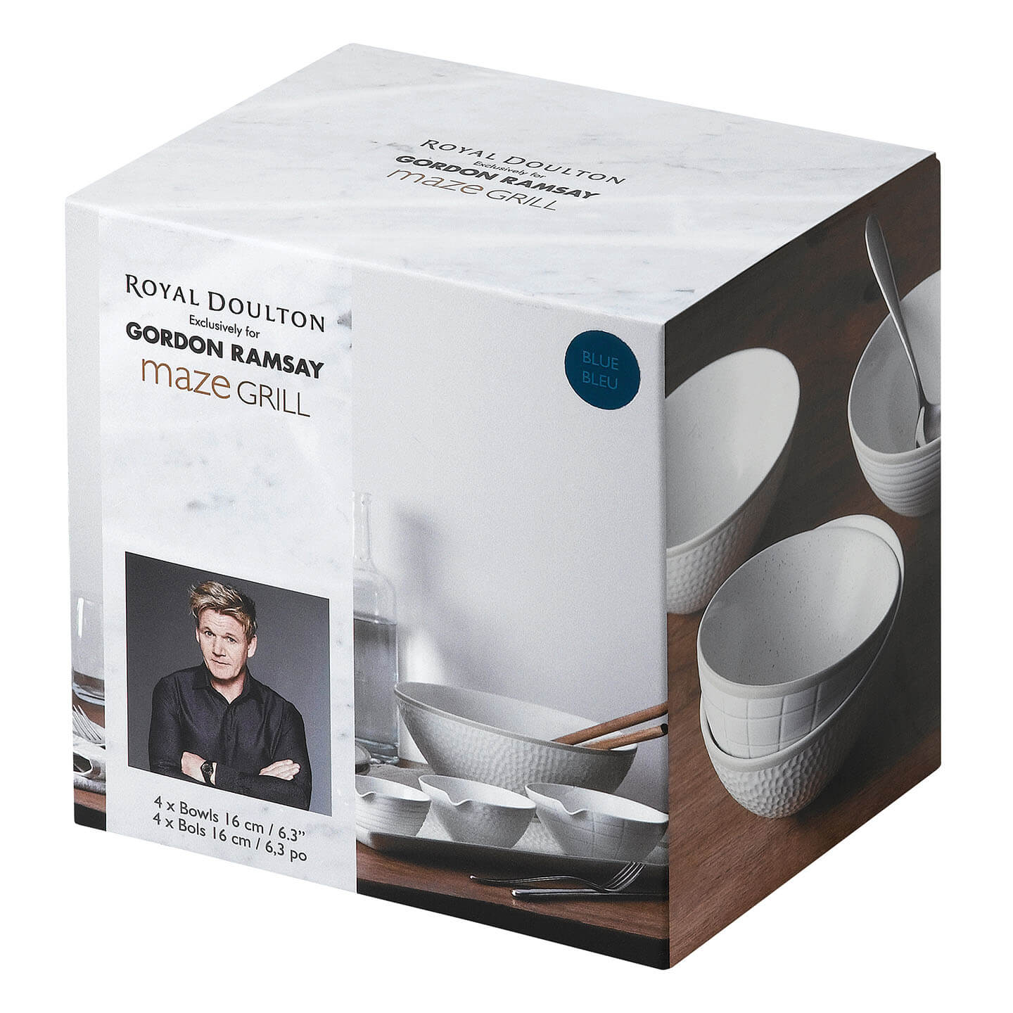 Gordon Ramsay Maze Grill Cereal Bowls, Set of 4