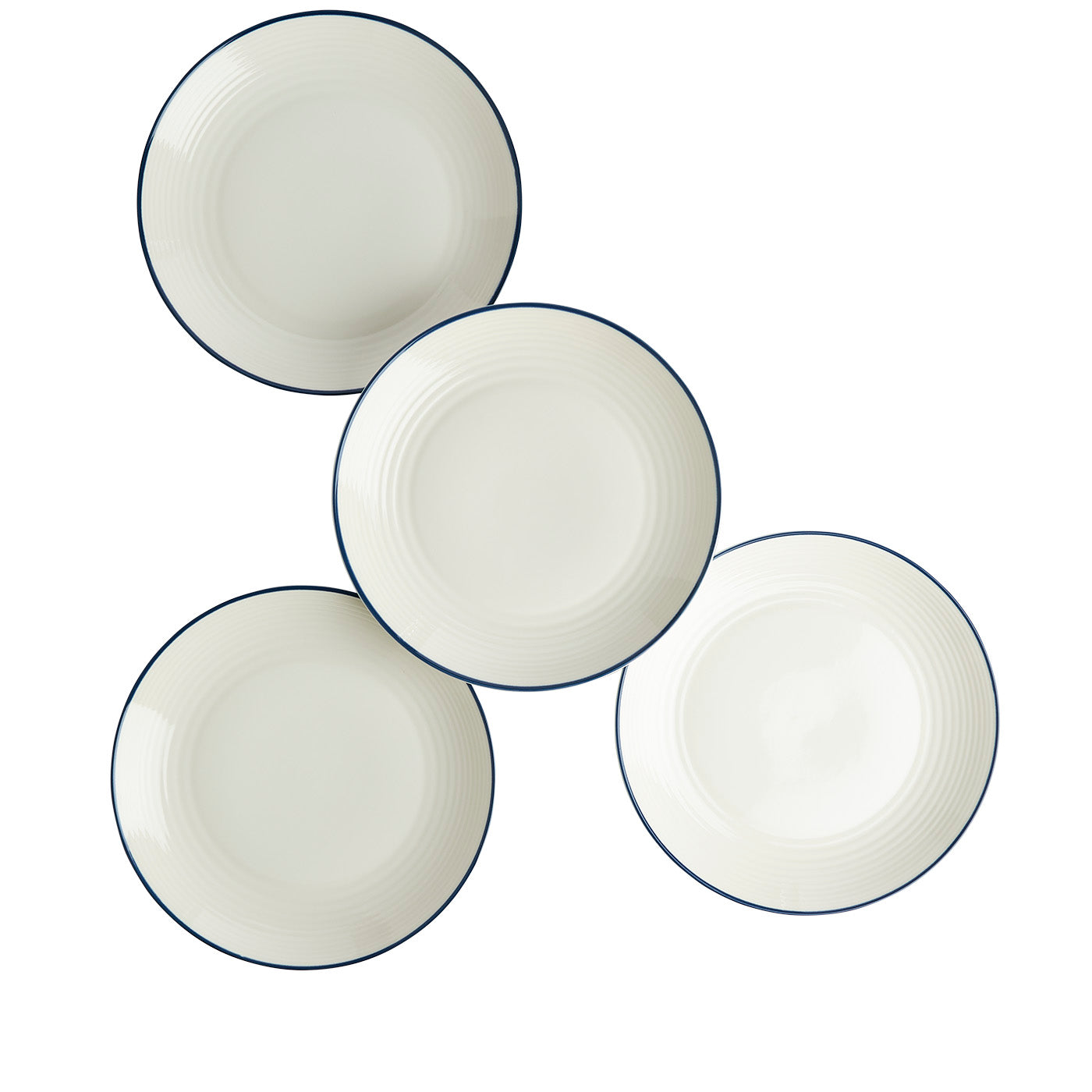 Gordon Ramsay Maze Denim Line Dinner Plate, Set of 4 | Royal