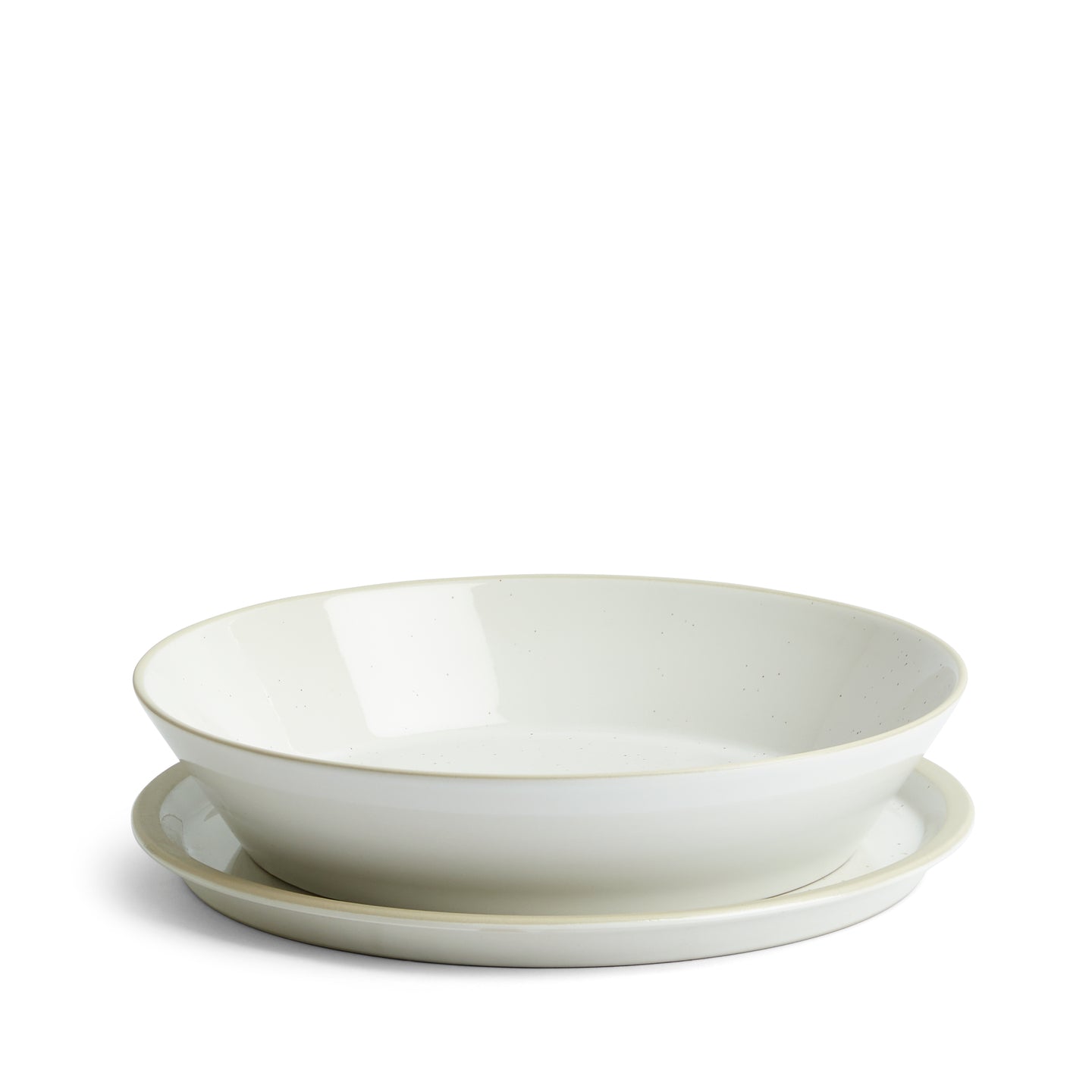 Urban Dining Bowl & Plate, Lid White, 4-piece Set