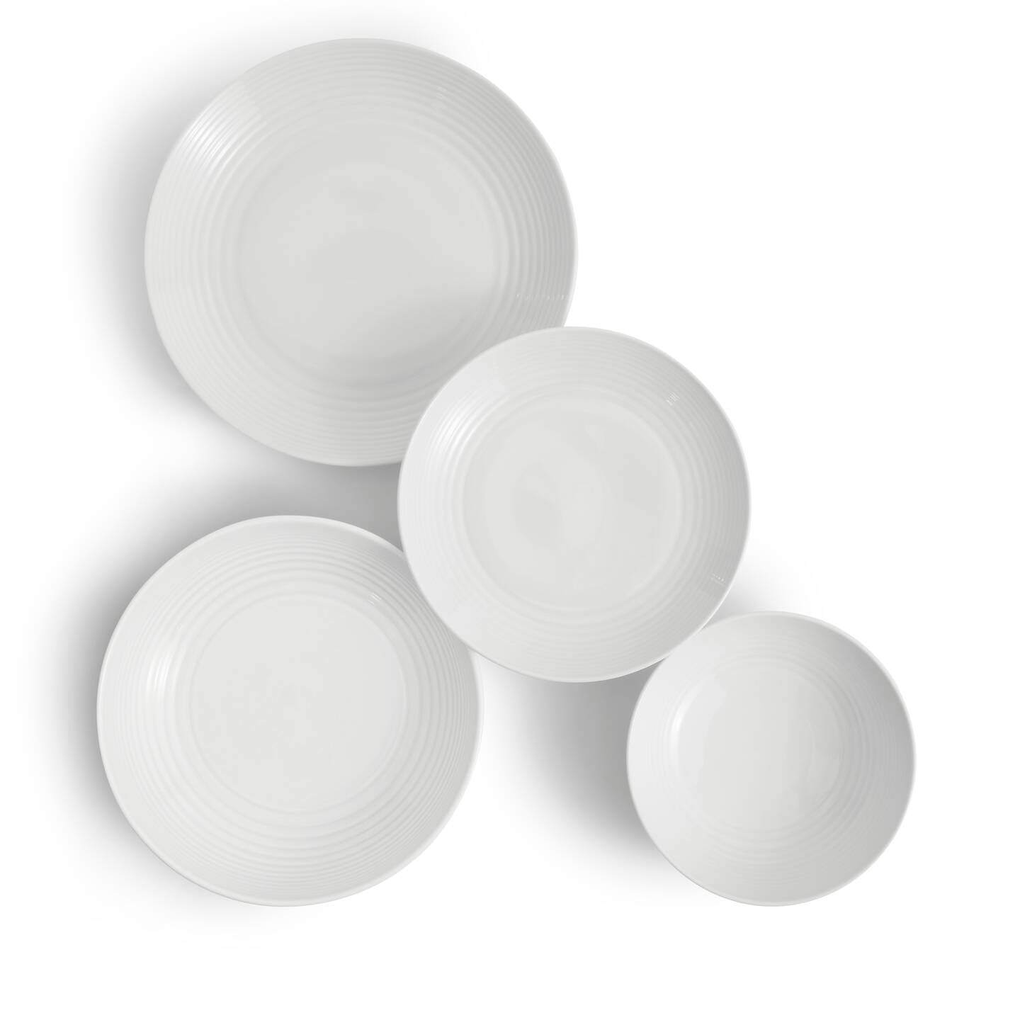 Gordon Ramsay Maze White Dinner Set, 16 piece