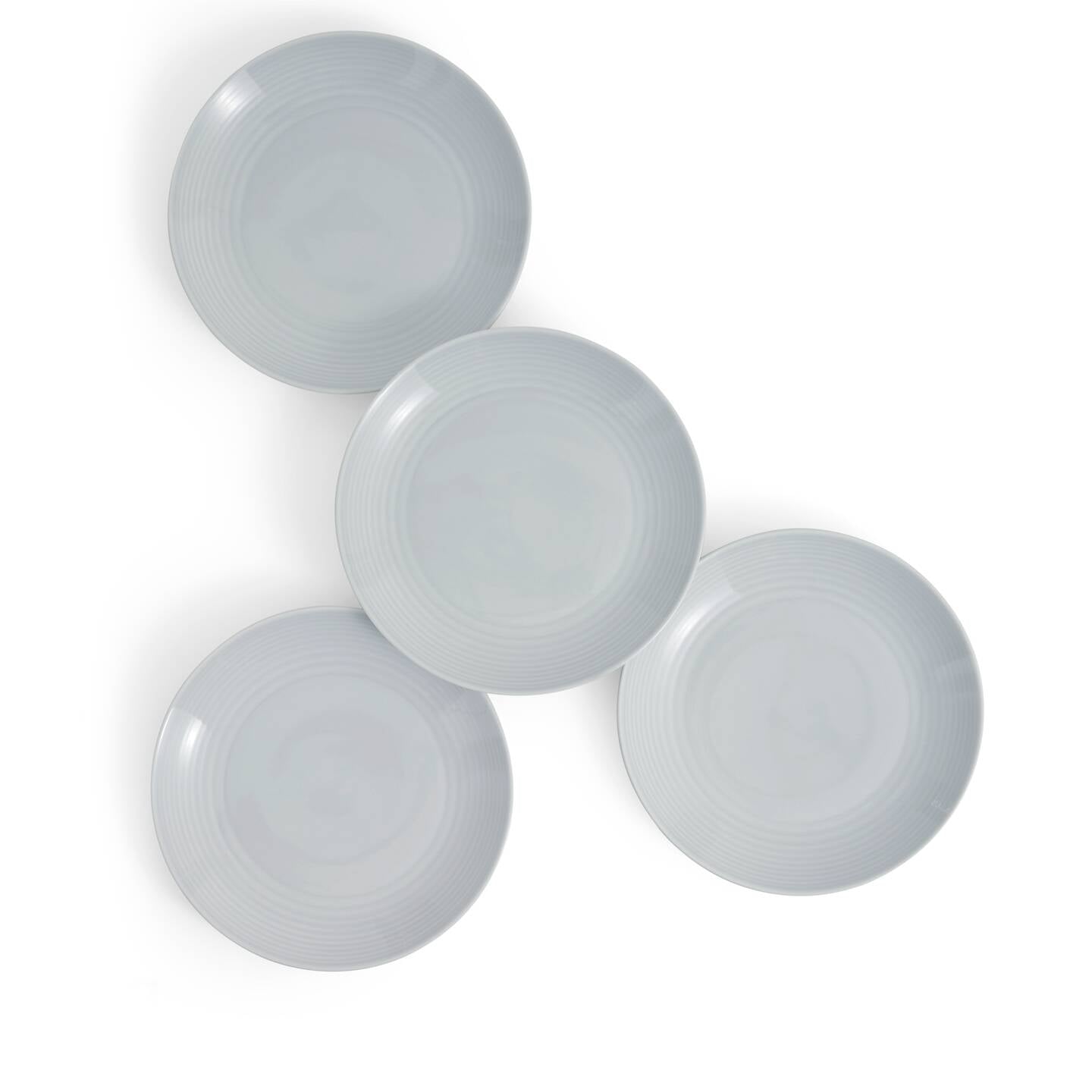 Gordon Ramsay Maze Light Grey Dinner Plates, Set of 4