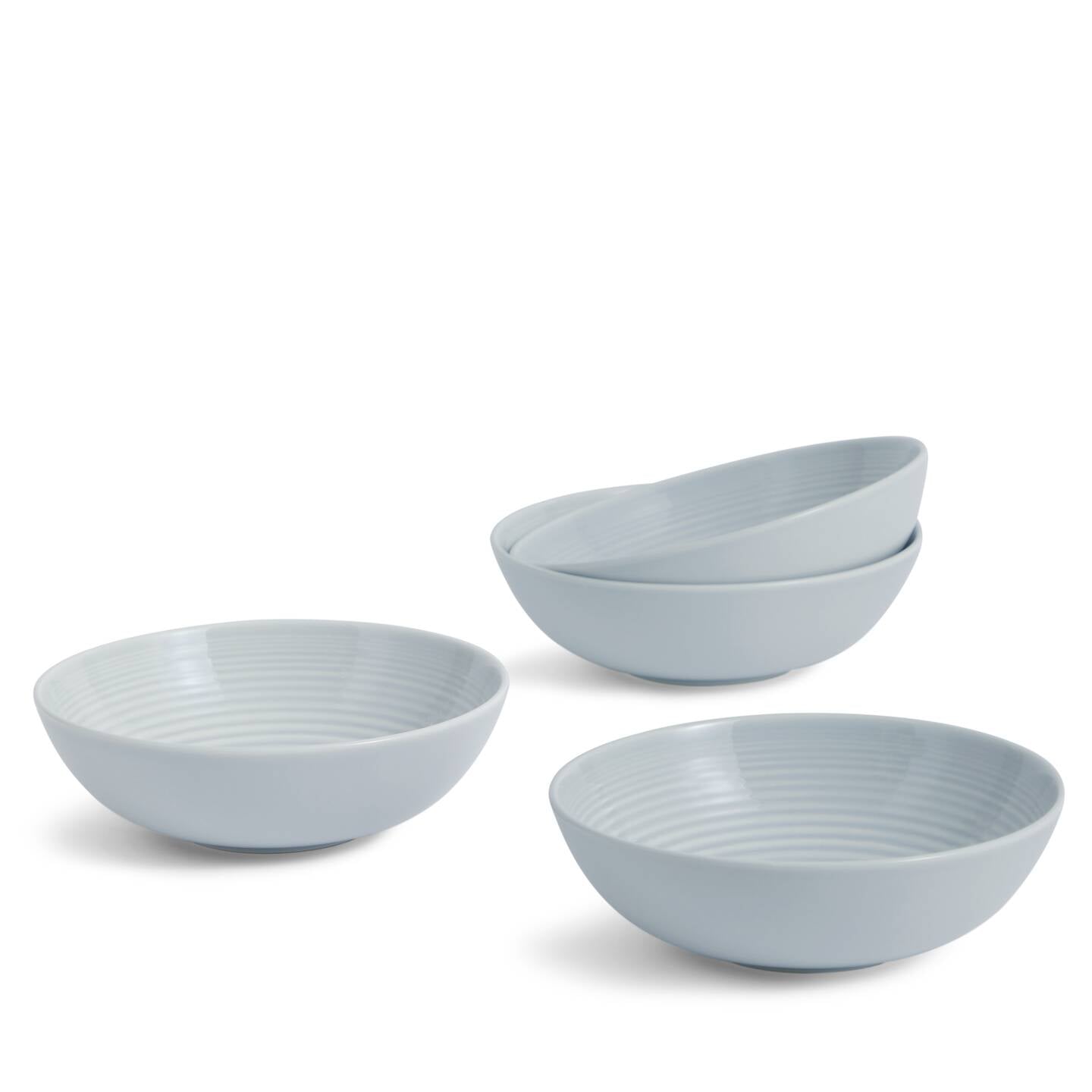 Gordon Ramsay Maze Light Grey Cereal Bowls, Set of 4