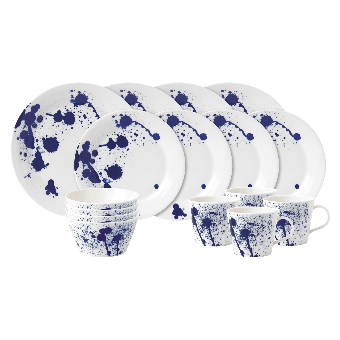 Pacific Blue Splash Dinner Set, 16 piece