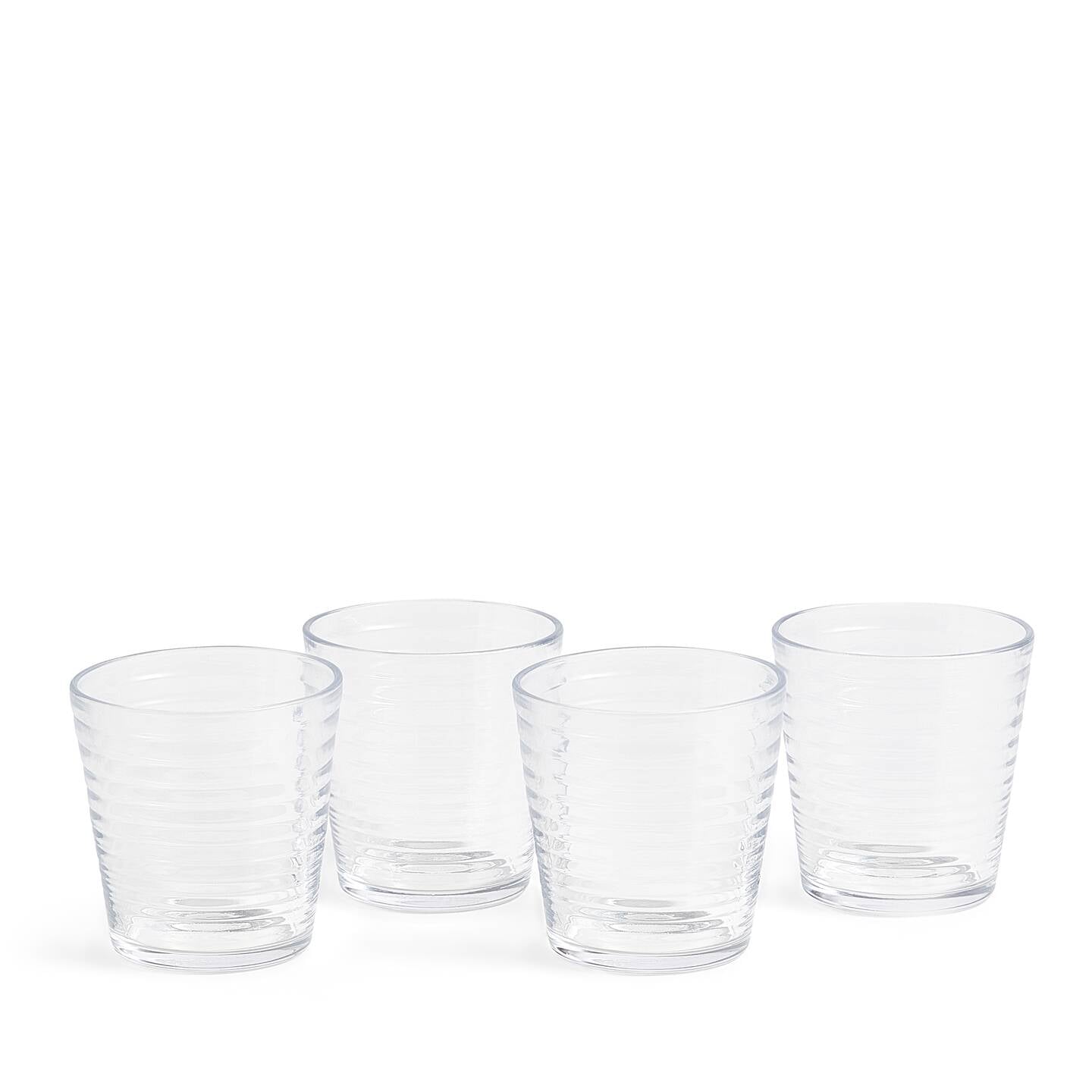 Gordon Ramsay Maze Tumbler 340ml Clear, Set of 4