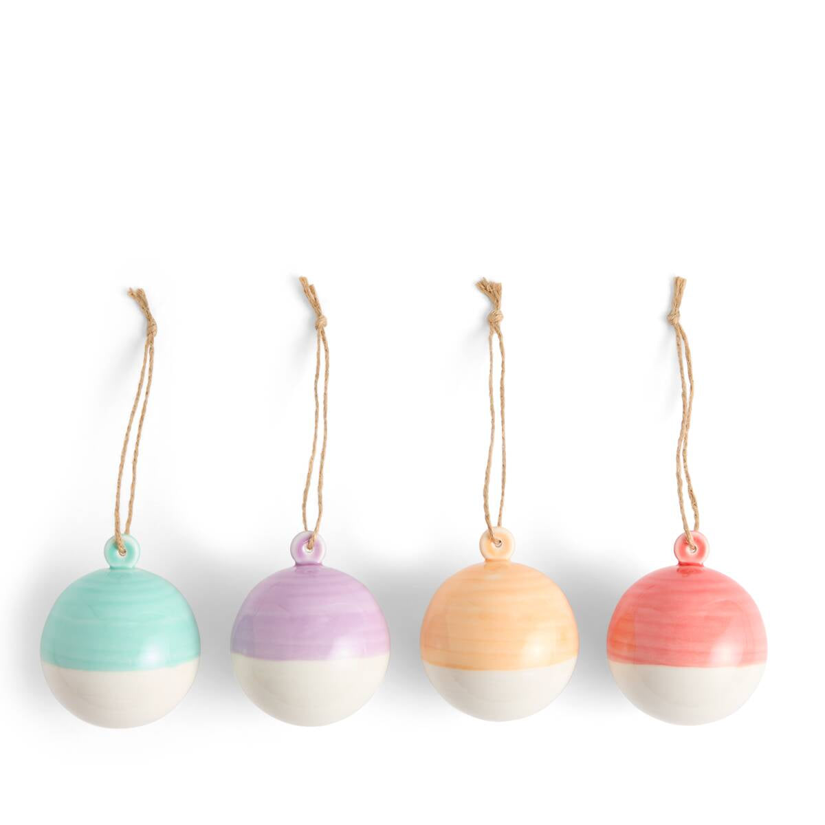 1815 Christmas Round Glaze Ornament, Set of 4