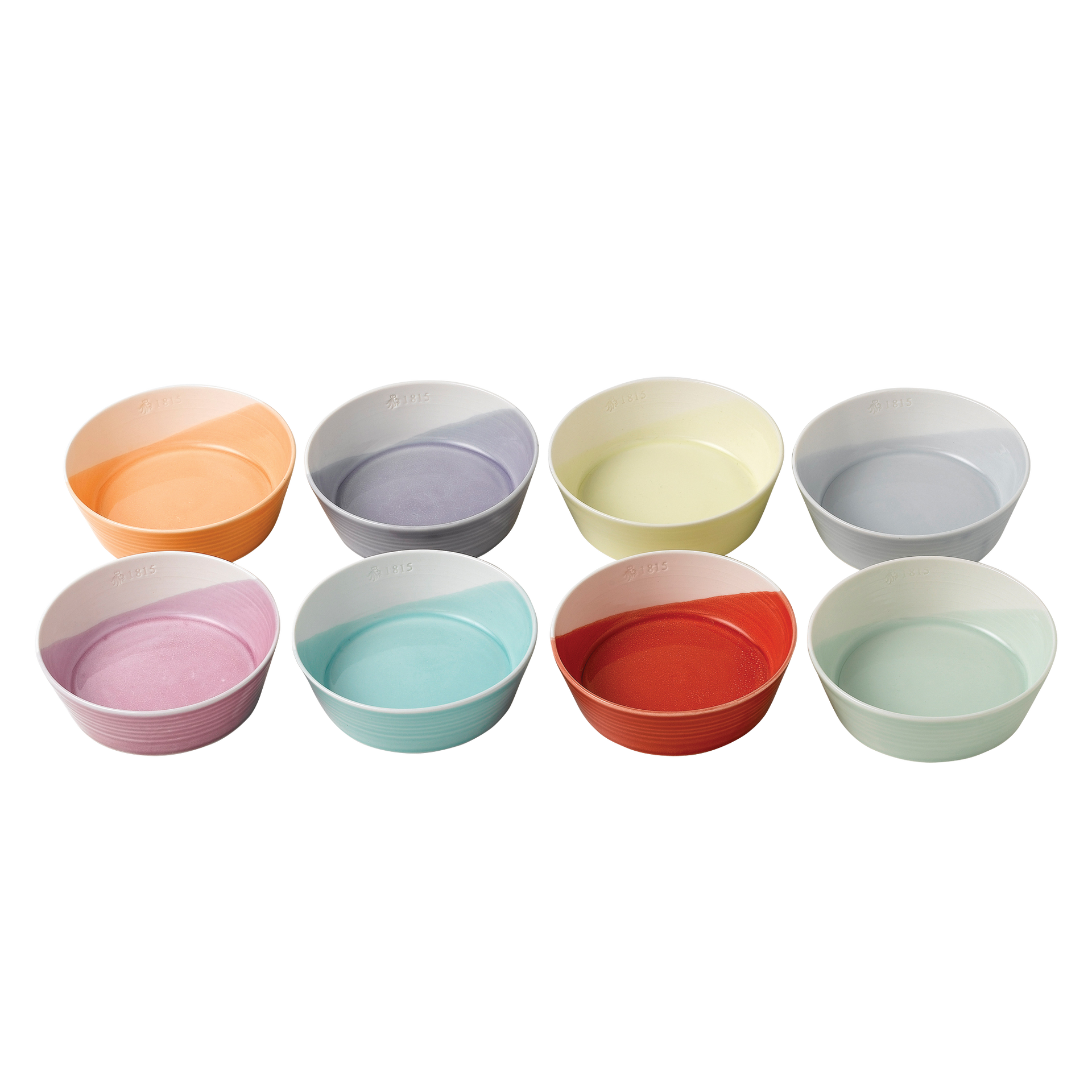 1815 Bright Dishes , Set of 8