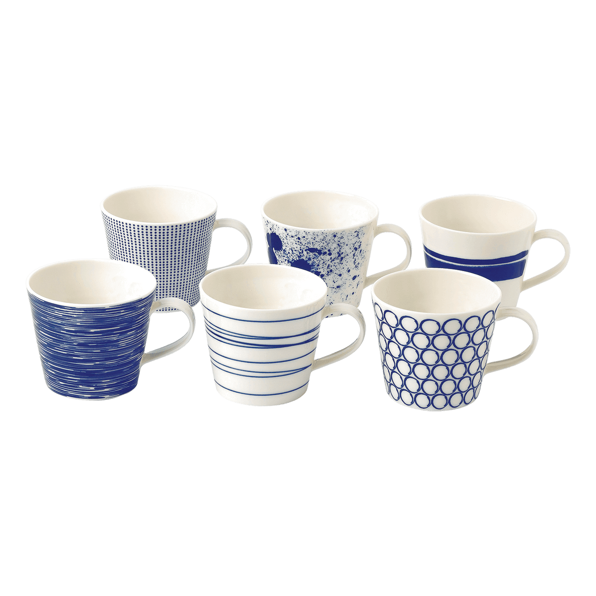 Pacific Blue Mugs, Set of 6