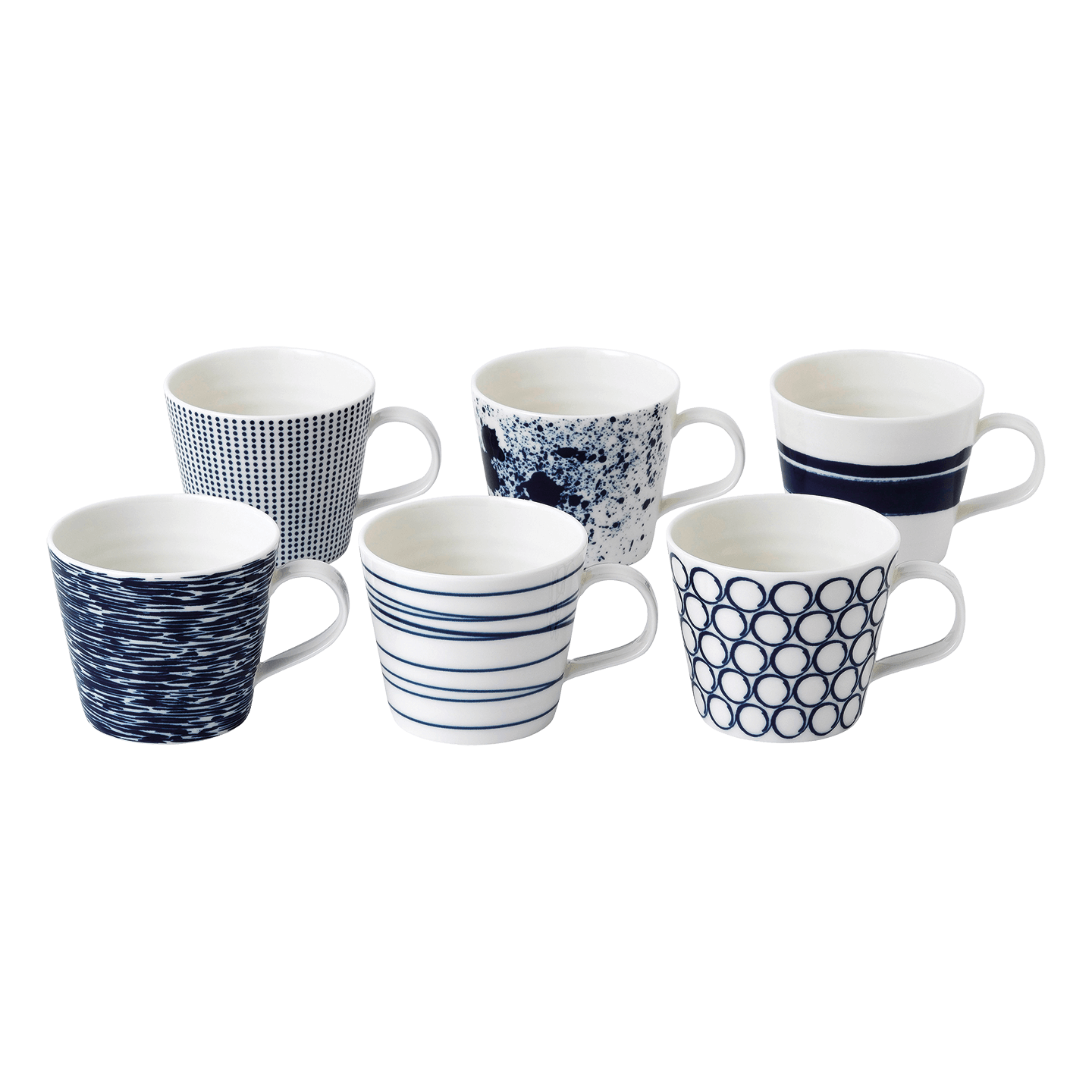 Pacific Blue Mugs, Set of 6