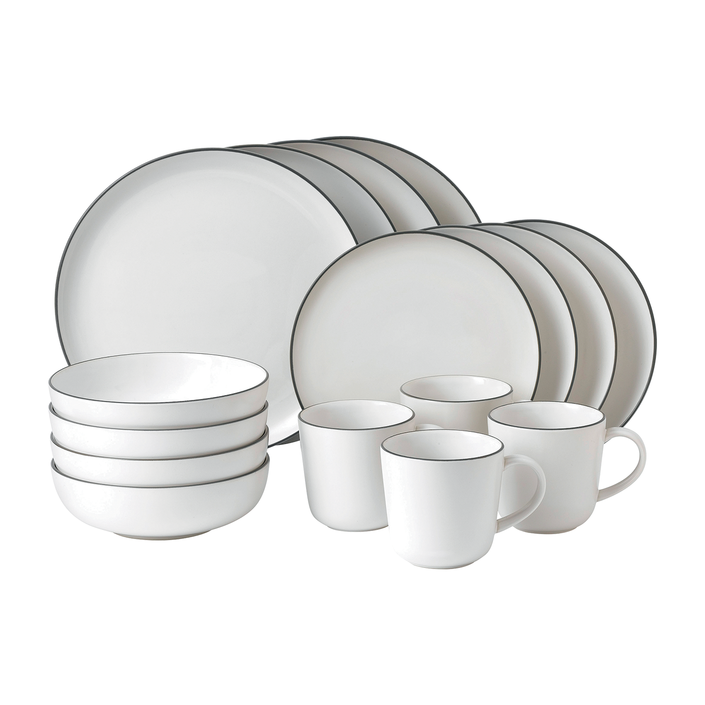 Gordon Ramsay Bread Street White Dinner Set, 16 piece